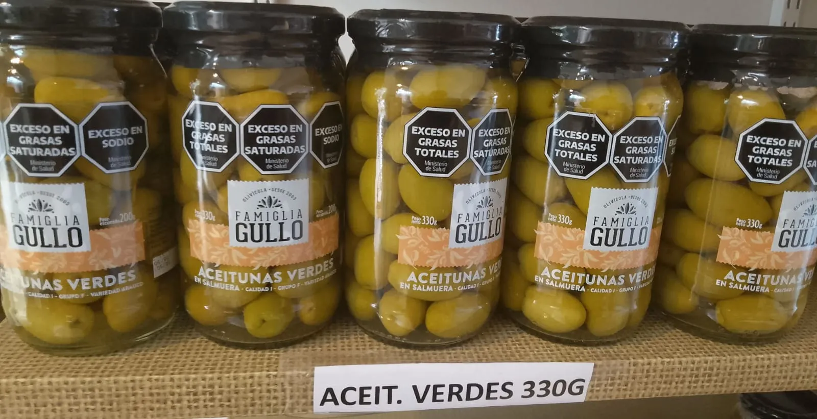 Aceituna verde 330gr