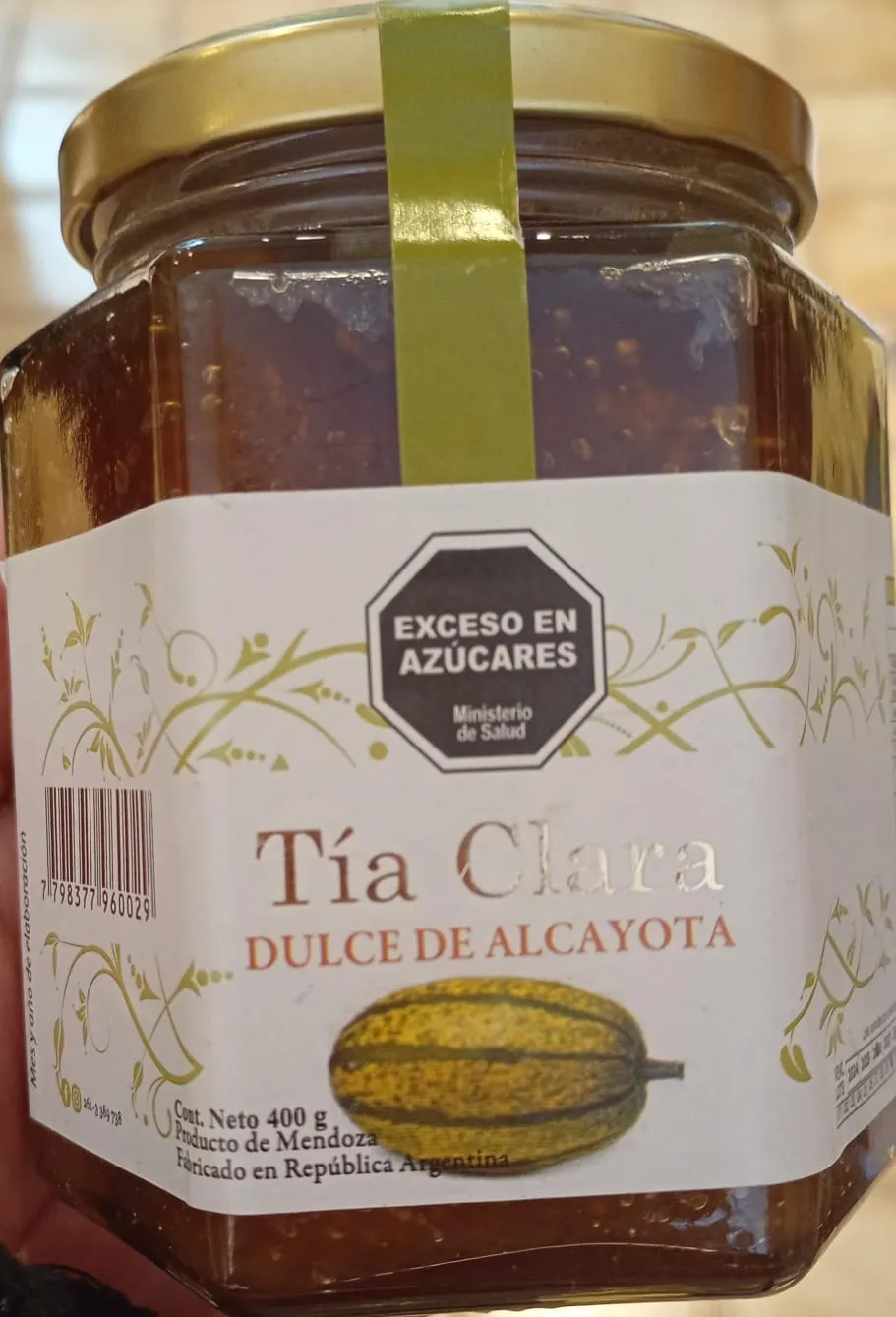 Mermelada Alcayota Tia Clara