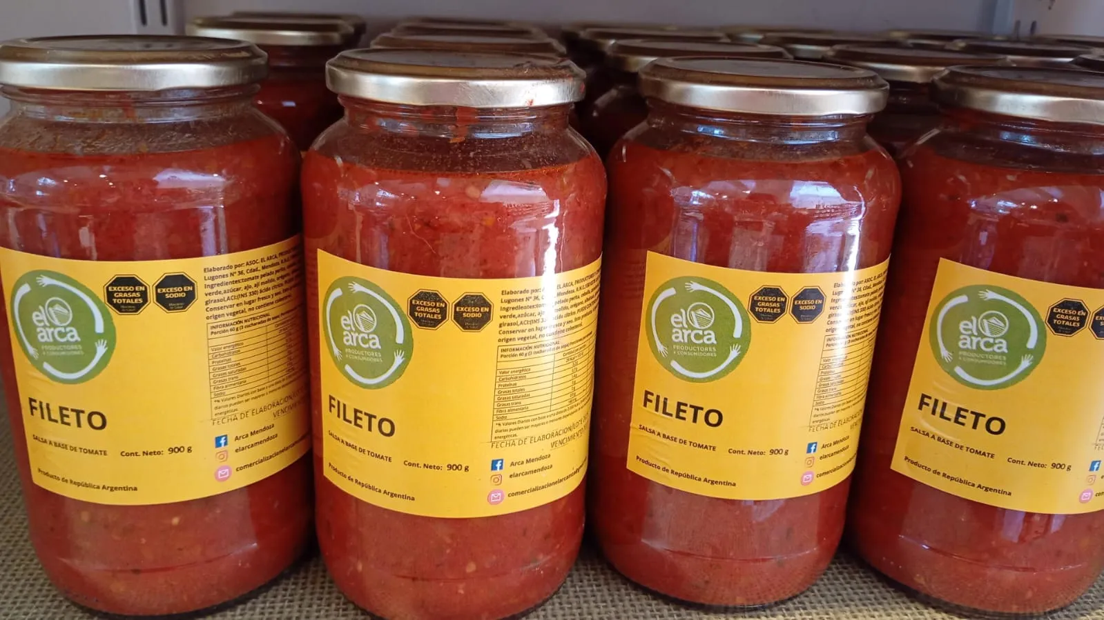 Salsa Fileto Frasco 900g