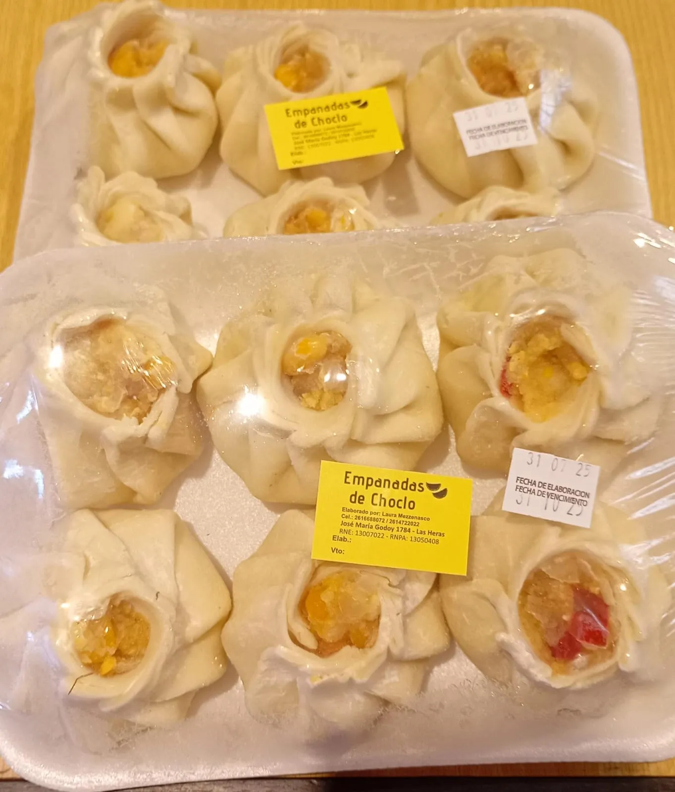 EMPANADAS CHOCLO FREEZADAS 6 UNIDADES