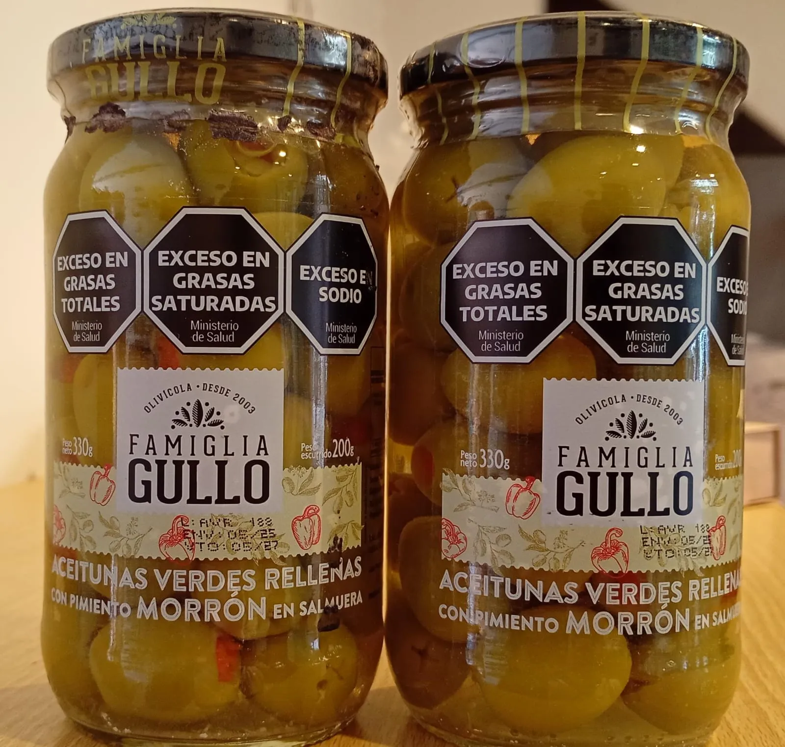 Aceitunas rellenas con morron 200g