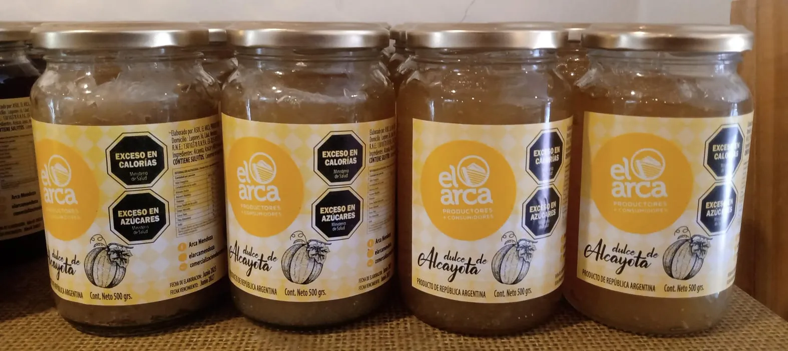 MERMELADA ALCAYOTA EL ARCA 360G