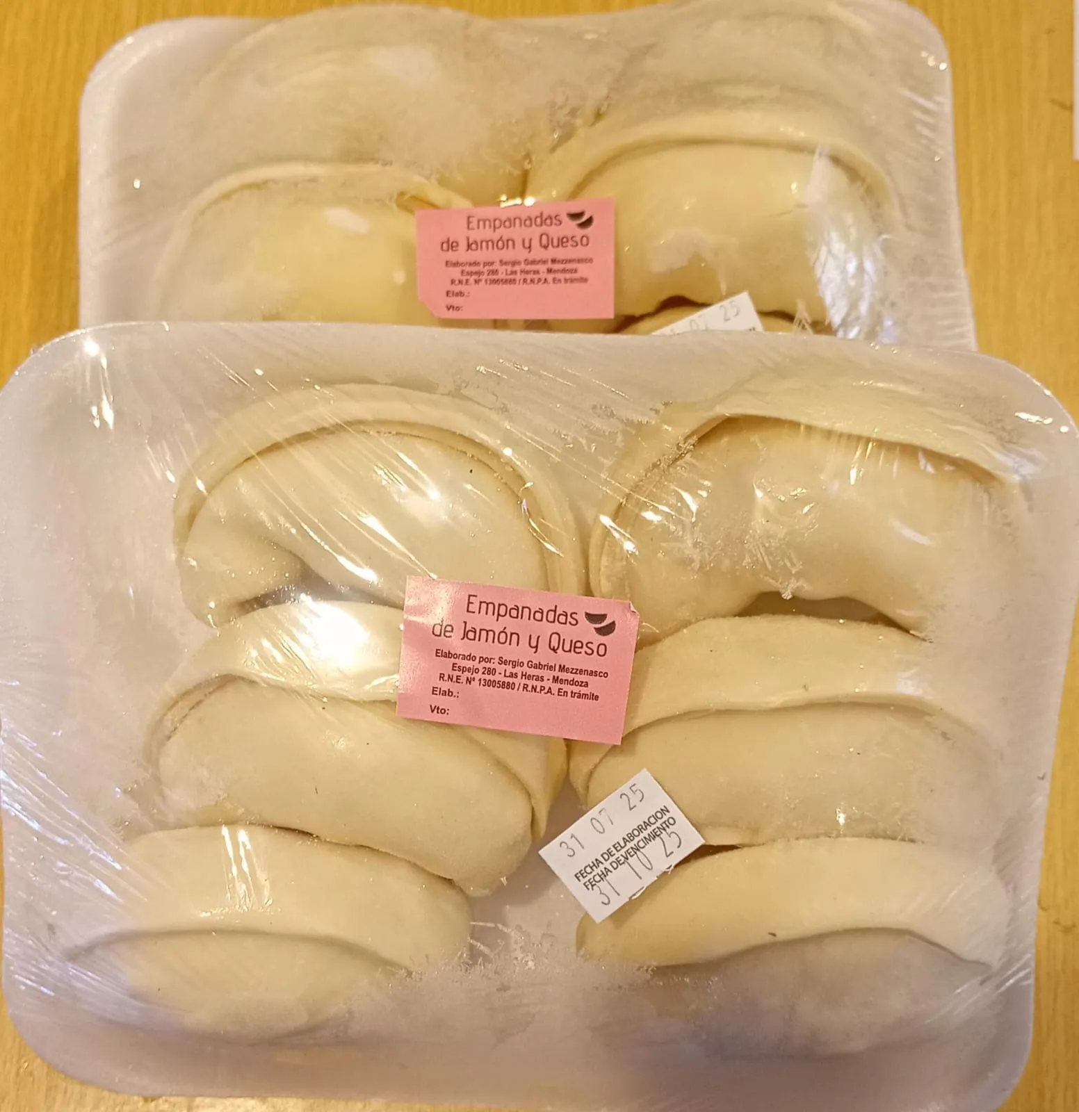EMPANADAS DE JAMON Y QUESO
